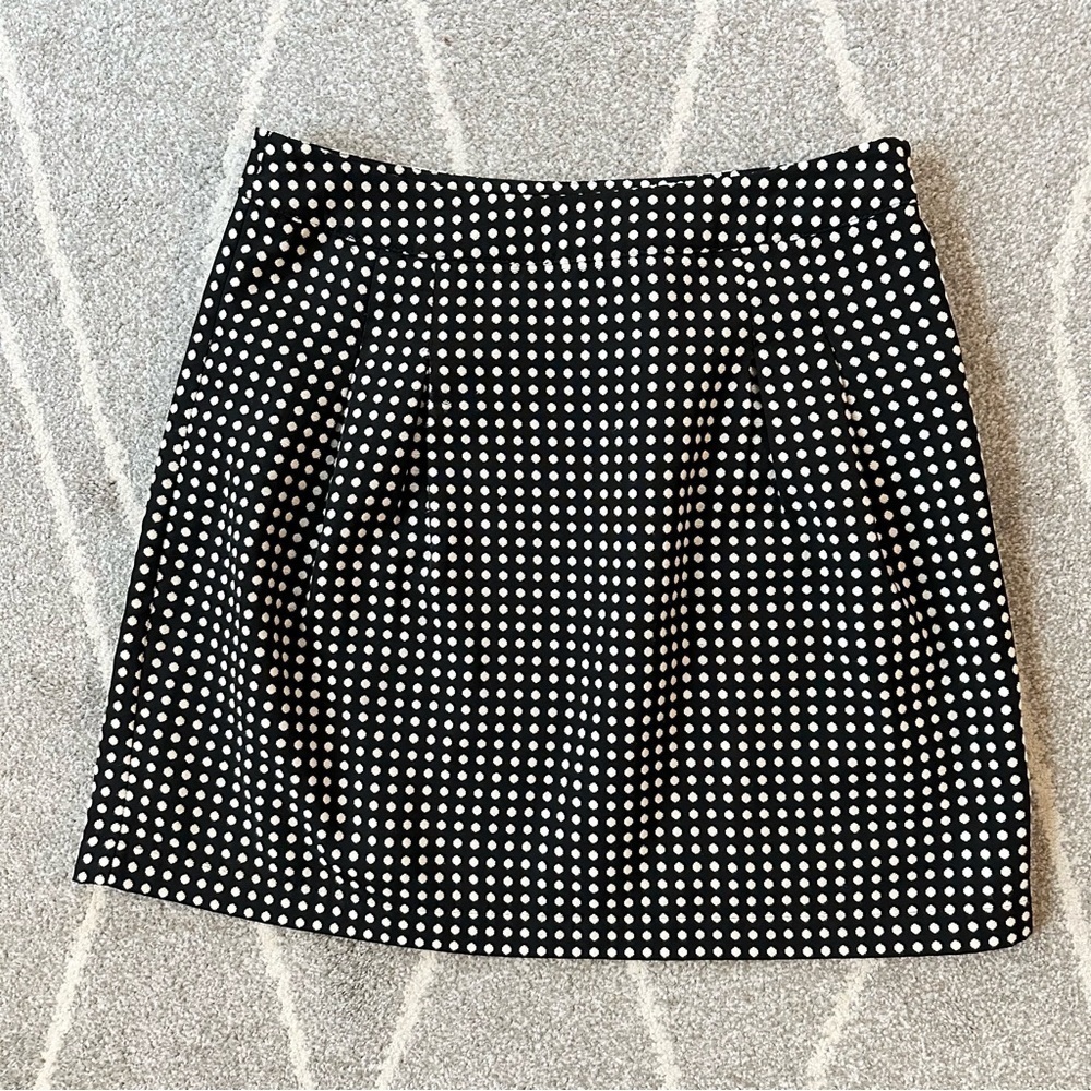 The Limited Black & White Polka Dot Mini Skirt